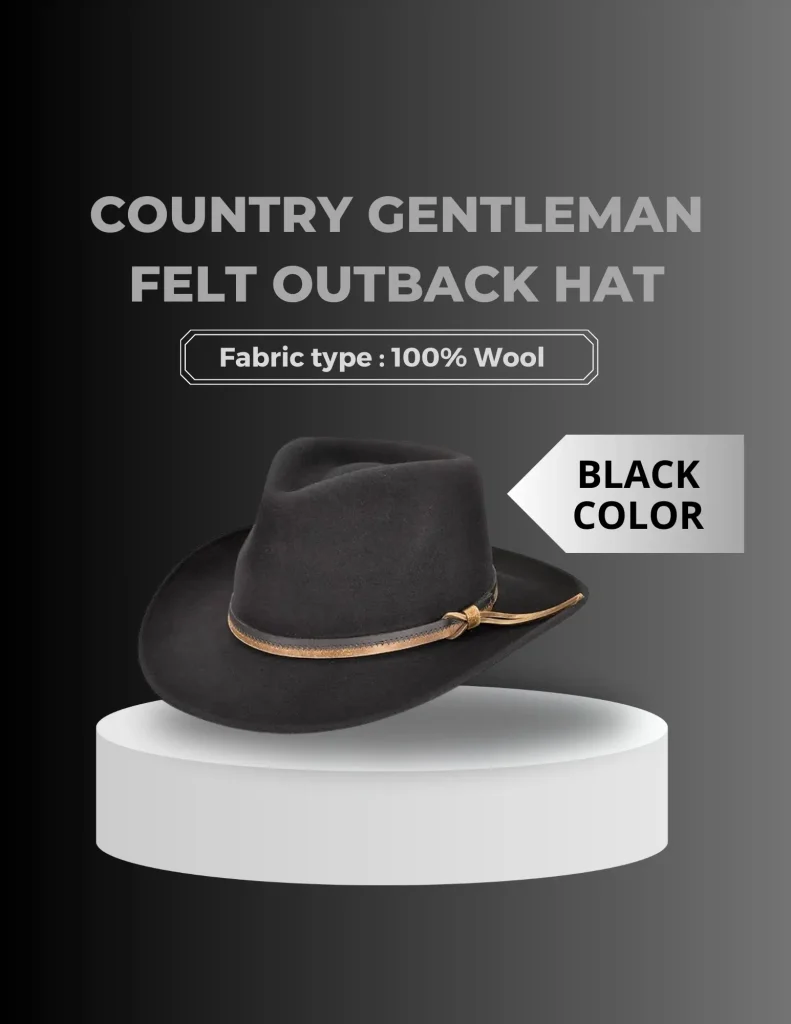 Country Gentleman Felt Outback Hat