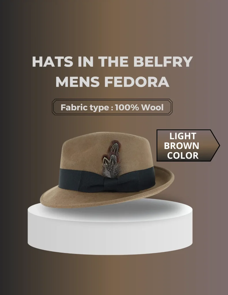 Hats in the Belfry mens Fedora