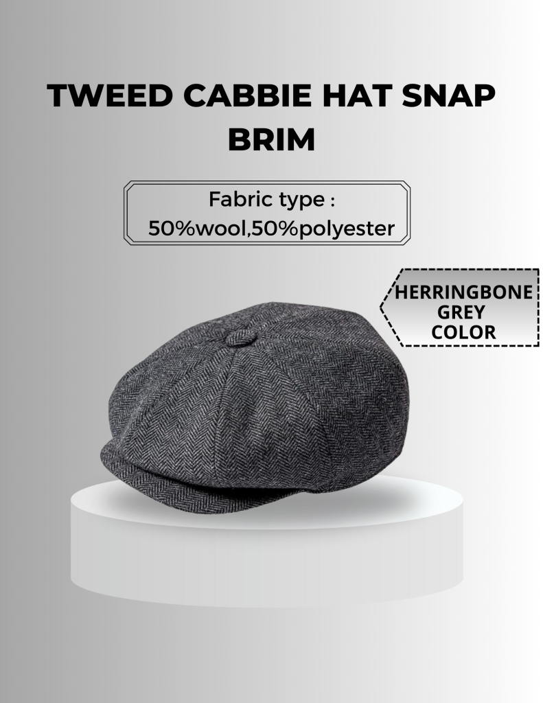 Tweed Cabbie Hat