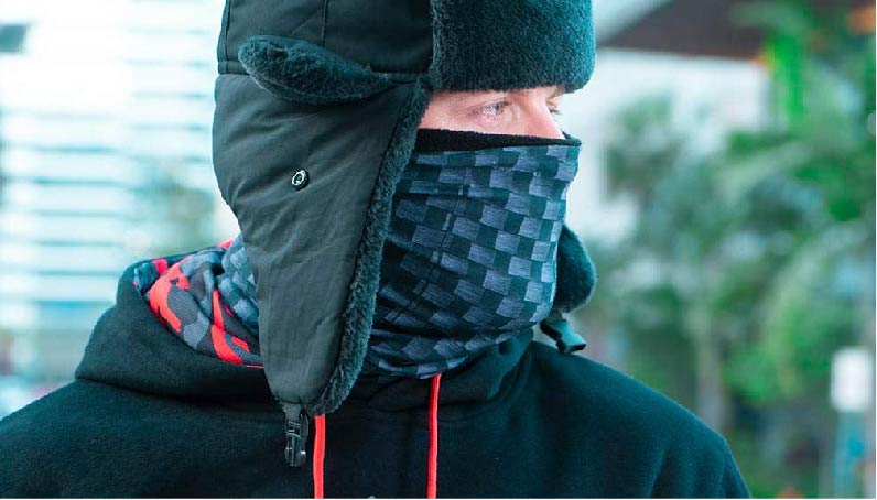 Thermal fleece face shield Warmest winter hats for man