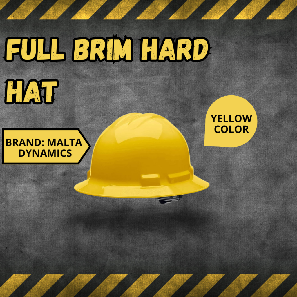 Malta Dynamics Made in US Full Brim Hard Hat