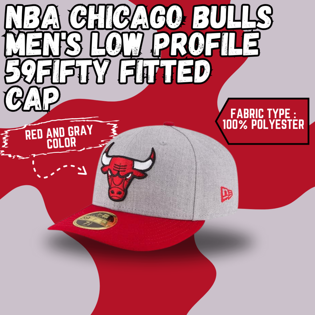 NBA CHICAGO BULLS MEN'S LOW PROFILE 59FIFTY FITTED CAP