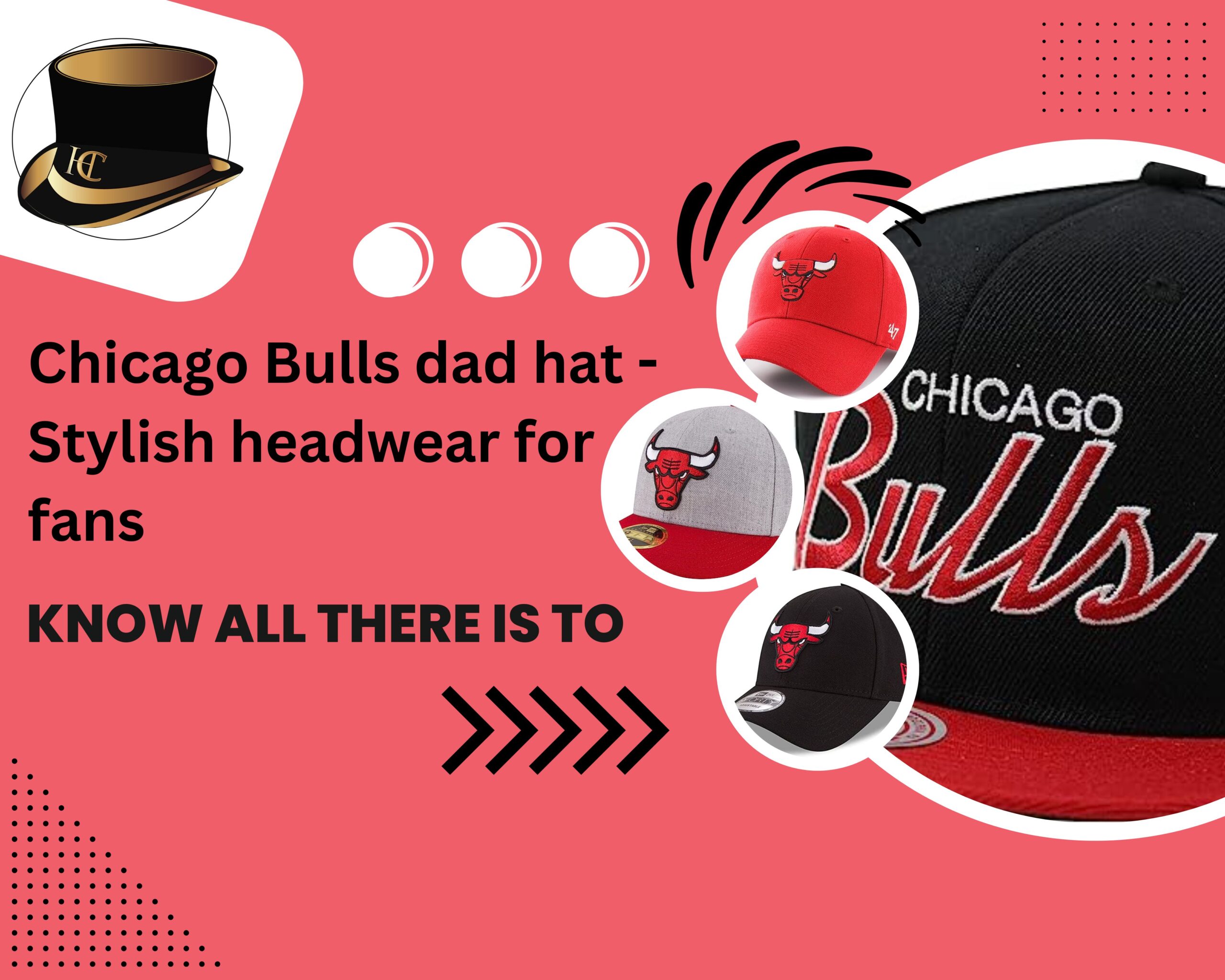 Chicago Bulls dad hat - Stylish headwear for fans