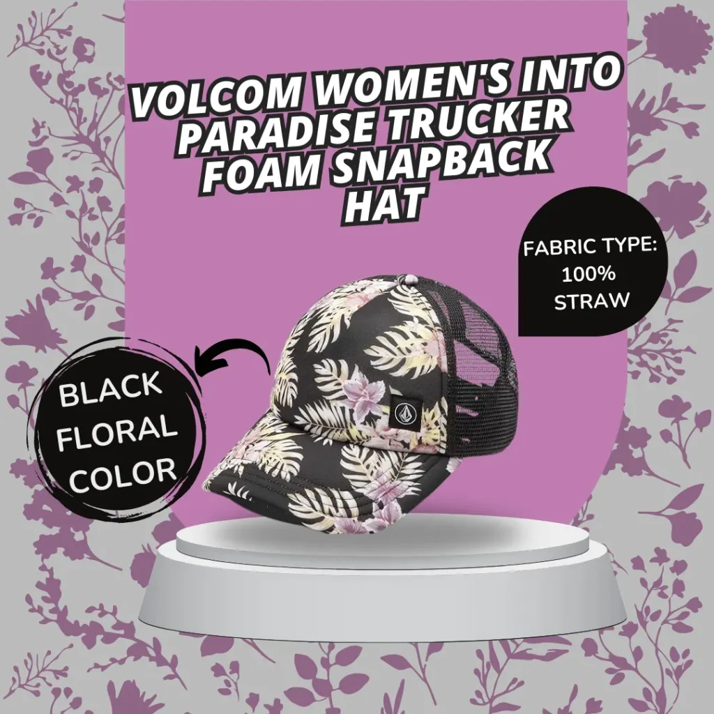 Volcom Womens Into Paradise Trucker Foam Snapback Hat