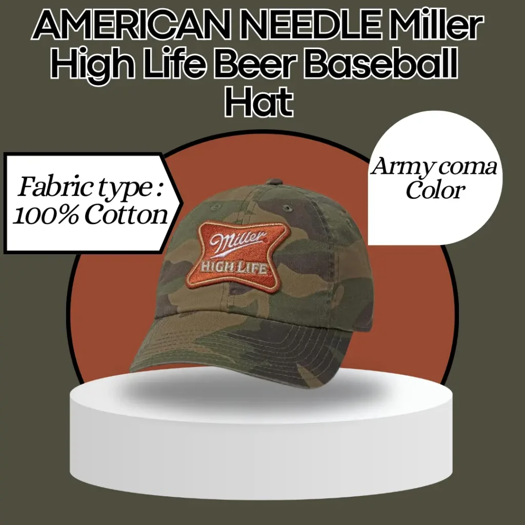 AMERICAN NEEDLE Miller High Life Beer Baseball Hat