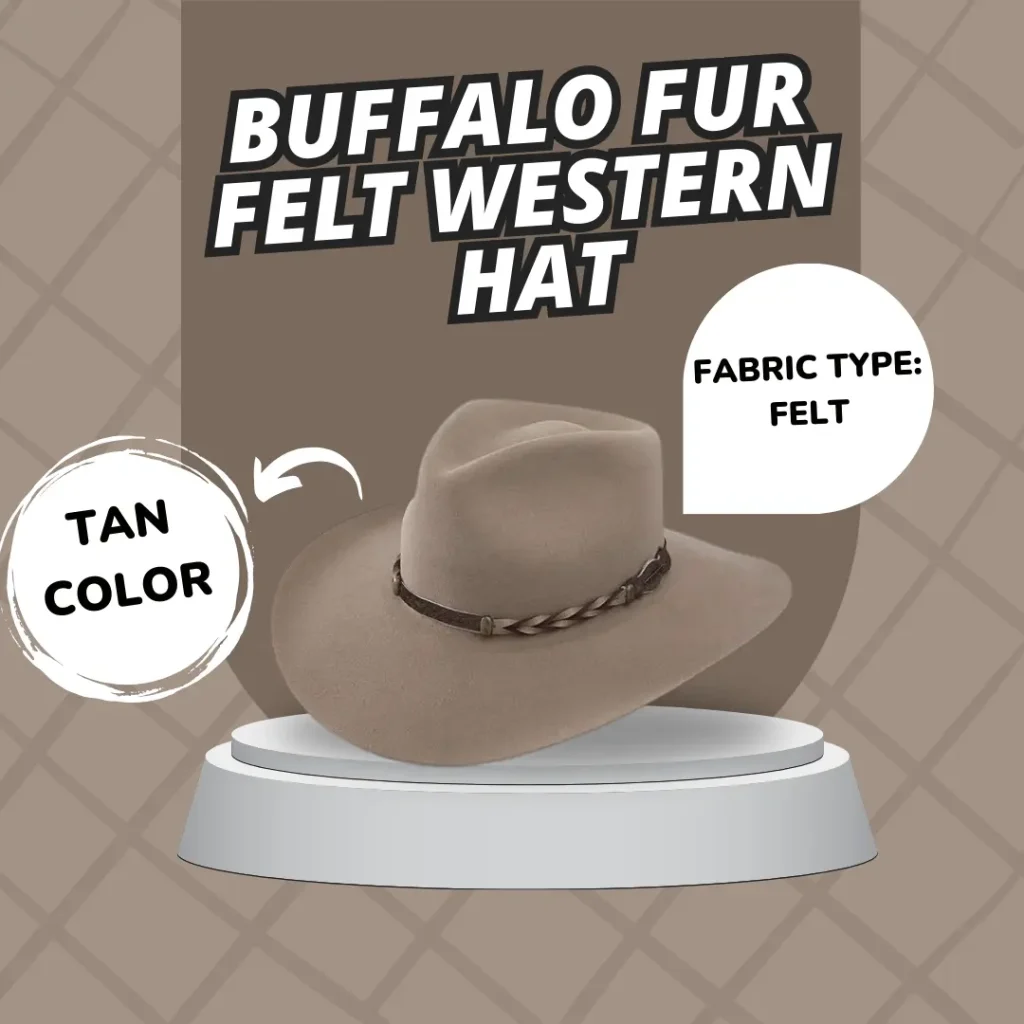 Buffalo Fur Felt Western Hat