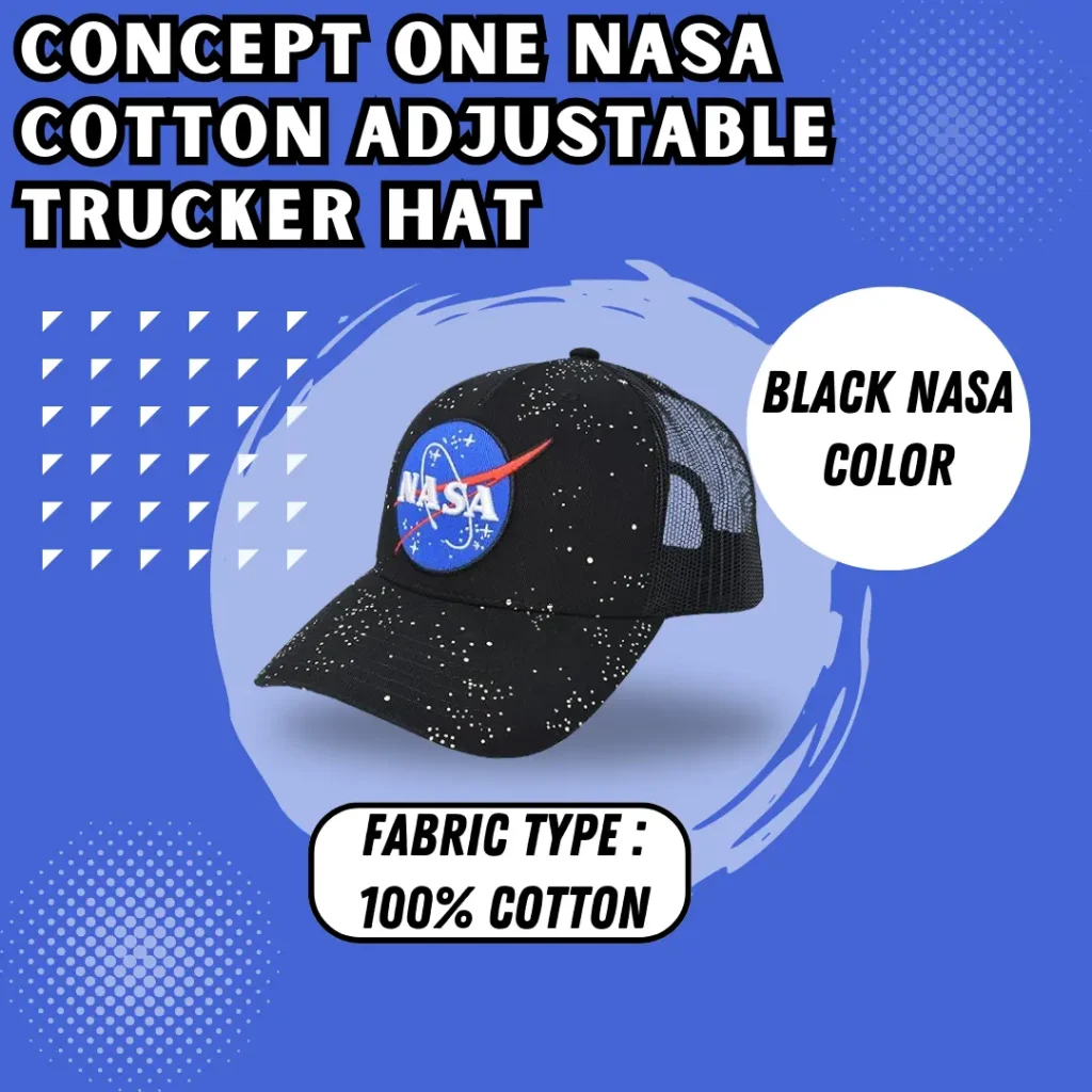 Concept One NASA Cotton Adjustable Trucker Hat