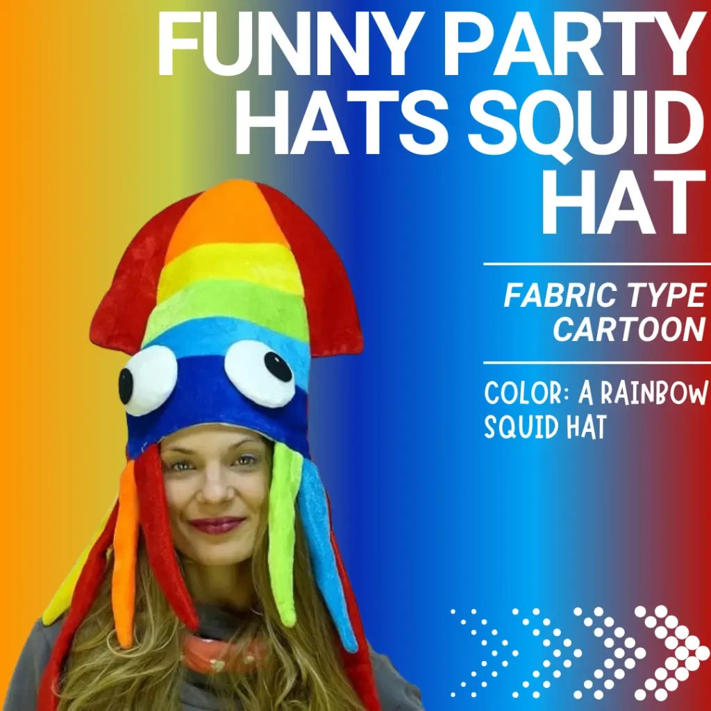 Funny Party Hats Squid Hat