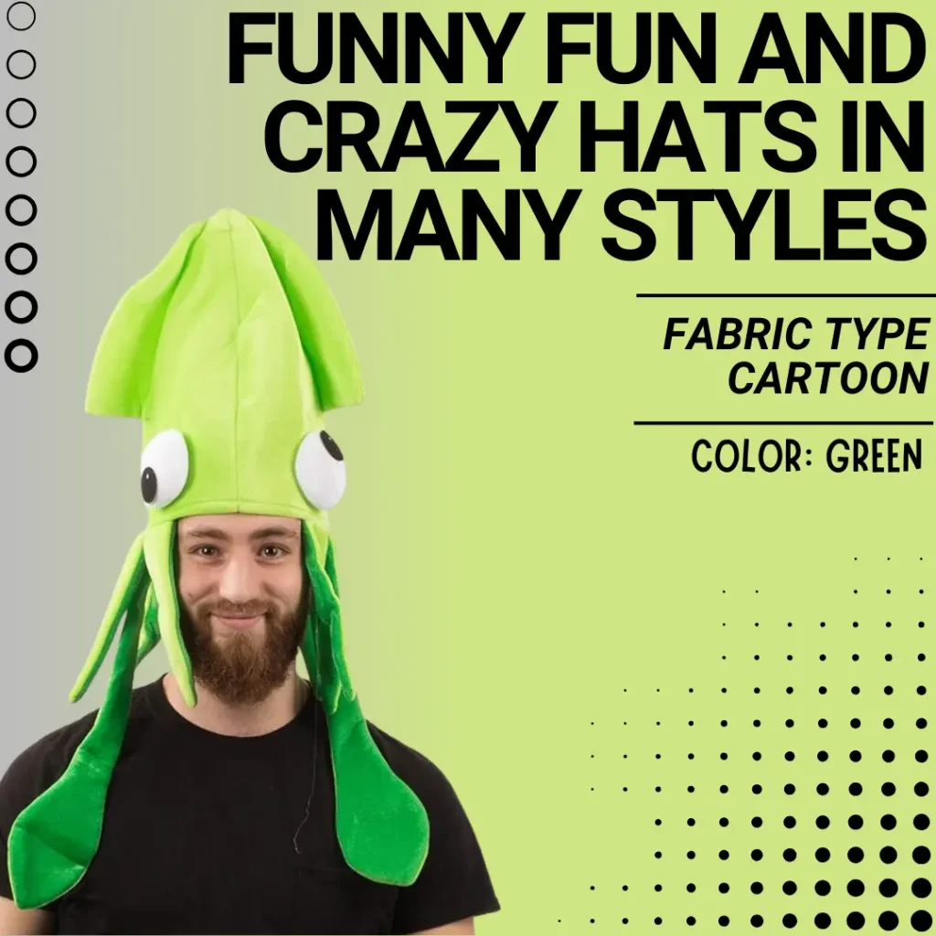 Funny Party Hats Squid Hat