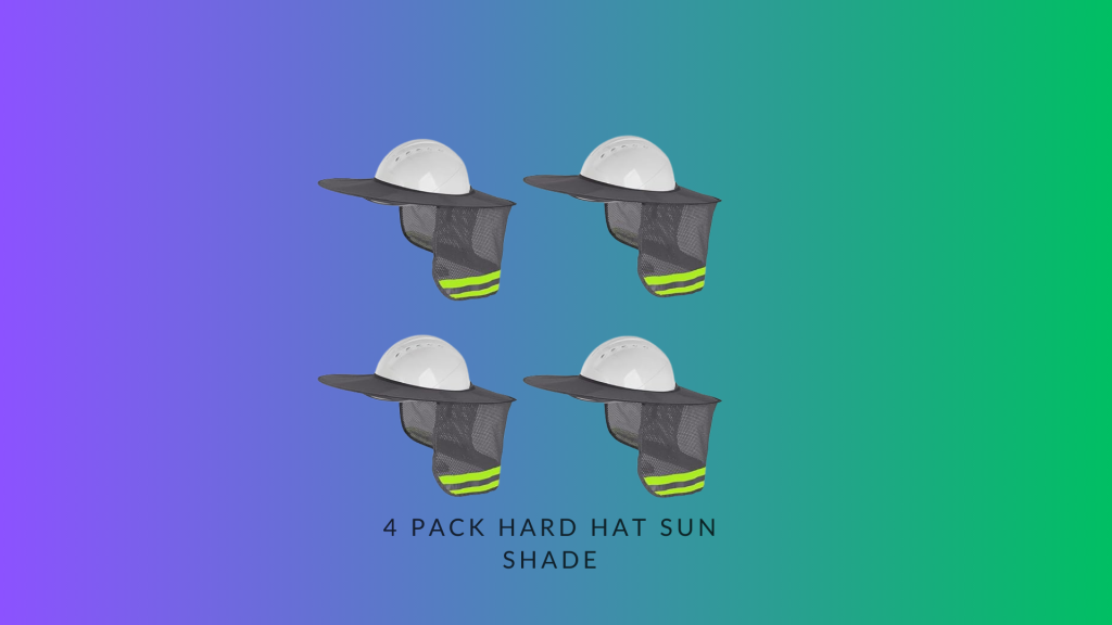 4 Pack Hard Hat Sun Shade